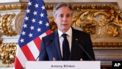 ԱՄՆ պետքարտուղար Էնթոնի Բլինքենը Փարիզում ասուլիսի ժամանակ, 2-ը ապրիլի, 2024թ.