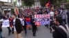WATCH: Hundreds of Armenians demonstrated in Yerevan on April 13 against Russian weapon sales to Azerbaijan – claiming the sales led to the outbreak of fighting on April 2 in and around Azerbaijan’s breakaway region of Nagorno-Karabakh.The protesters chanted “Shame!” and “Free, independent Armenia!” as they marched to the Russian Embassy. Some threw eggs at the embassy, sparking scuffles with riot police. (RFE/RL's Armenian Service)