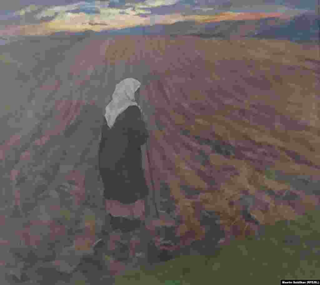 Н.Иннокентьеванын &quot;Эскерүүлөр&quot; аттуу эмгегинен. Таар, май боёк.