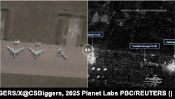 Täze satellit suratlary Russiýanyň bazalarynda Ukraina tarapyndan zeper ýetirilen rus uçarlaryny görkezýär