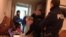 Italy - Armenian opposition leader Nikol Pashinian is surrounded by police officers in his hotel room in Rome,30Jan2018.
