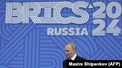 Уладзімір Пуцін на саміце BRICS у Казані, лістапад 2024