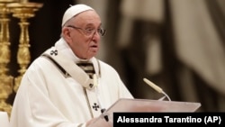 Папа Франциск. 24-декабрь, 2018-жыл.