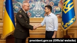 Руслан Хомчак и Владимир Зеленский