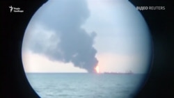 Відео: біля берегів Криму горять два танкери – є жертви