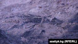 Последствия схода оползня в Мин-Куше. Фото пресс-службы МЧС Кыргызстана.