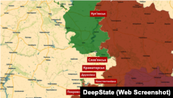 Східний фронт на інтерактивній мапі DeepState станом на 18 вересня