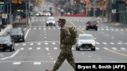 شهر نیویارک در جریان وضع محدودیت‌ها بخاطر جلوگیری از گسترش ویروس کرونا