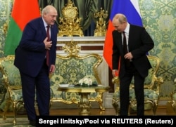 Аляксандар Лукашэнка ў Ўладзімір Пуцін. Масква, 9 кастрычніка 2024