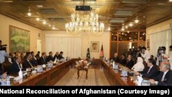 دیدار عبدالله عبدالله، رئیس شورای عالی مصالحه ملی افغانستان با مقام‌های پاکستانی در وزارت خارجه آن کشور