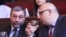 Председатель партии «Свободные демократы» Хачатур Кокобелян (справа) и руководящий член партии Александр Арзуманян