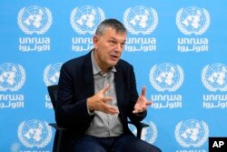 فلیپ لازینی رئیس اداره امداد رسان سازمان ملل برای فلسطینی ها