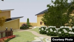 "Кояшлы" шәһәр бистәсе өчен шәһәрдәге бер дизайн студиясе ясаган проект үрнәге