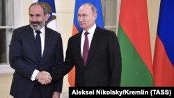 ՀՀ վարչապետի պաշտոնակատարի և ՌԴ նախագահի հանդիպումը Սանկտ Պետերբուրգում, 6-ը դեկտեմբերի, 2018թ․