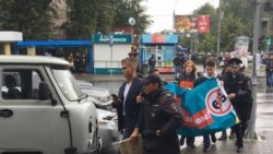 Задержание участников акции 9 сентября в Томске