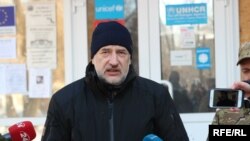 Голова Донецької обласної військово-цивільної адміністрації Павло Жебрівський в Авдіївці, 31 січня 2017 року