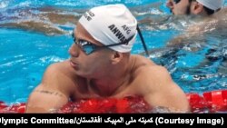 فهیم انوری شناگر معروف افغانستان که در رقابت های المپیک پاریس اشتراک می‌کند