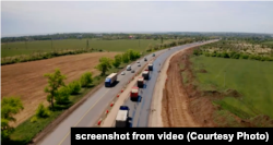 Автодорога на оккупированной территории Украины. Иллюстративное фото