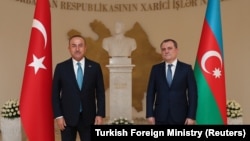 Թուրքիայի և Ադրբեջանի արտգործնախարարներ Մևլութ Չավուշօղլու և Ջեյհուն Բայրամով, արխիվ