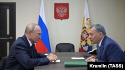 Ռուսաստանի նախագահ Վլադիմիր Պուտինը և «Ռոսկոսմոսի» նոր ղեկավար Յուրի Բորիսովը, արխիվ