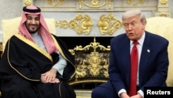 Мохаммед бин Салман и Дональд Трамп 