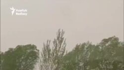 Daşoguzda güýçli duzly tupan turdy