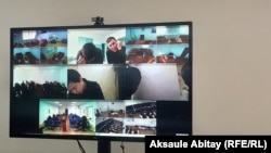 Кордой районундагы былтыркы тополоңго байланыштуу козголгон иш боюнча сот жүрүмү маалы. Тараз шаары, Жамбыл облусу, Казакстан. 2021-жылдын 19-январы.