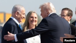 ԱՄՆ նախագահ Թրամփը ժամանել է Լոդի Բեն Գուրիոնի անվան միջազգային օդանավակայան, հոկտեմբերի 13, 2025 թ.