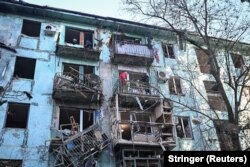 Жилой дом, поврежденный ударом российского беспилотника. Запорожье, 22 октября.