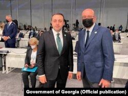 Ираклий Гарибашвили и Шарль Мишель