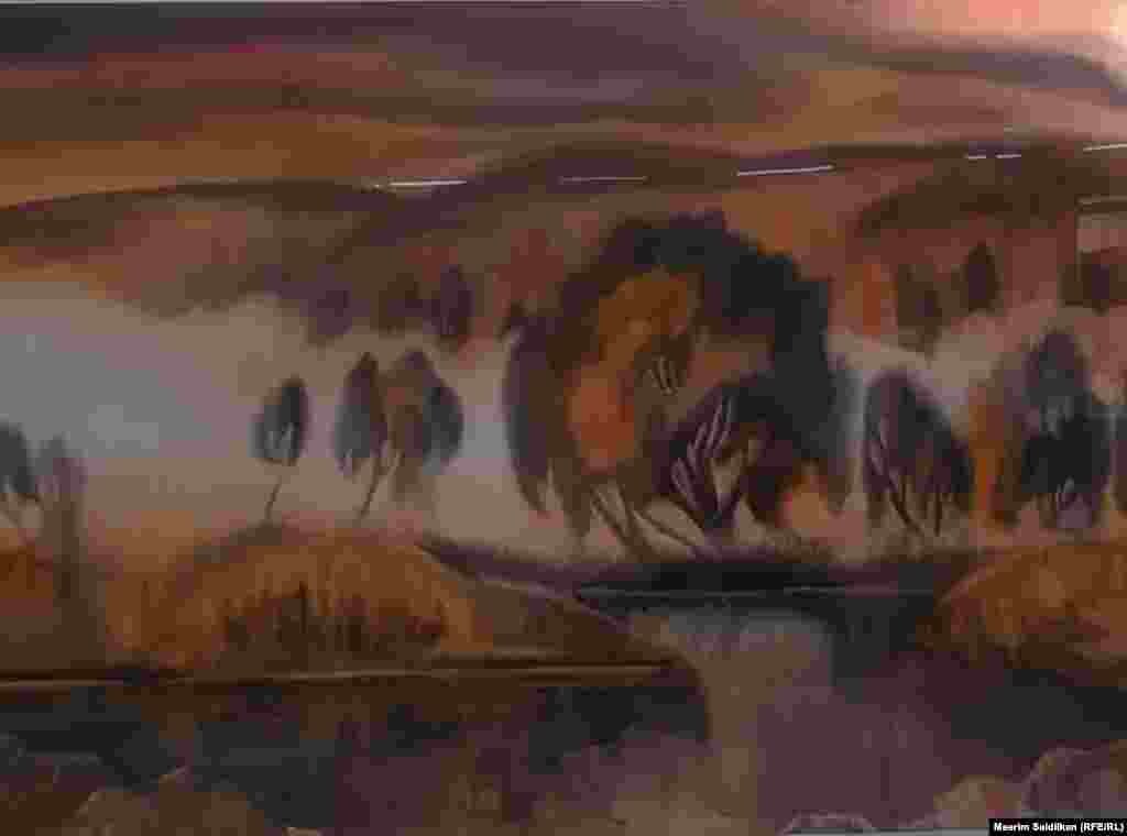 Р.М. Лавриненконун  "Таң сыры" аттуу эмгеги, кагаз, акварель, 2014