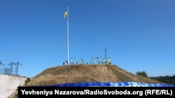 Курган біля музею історії запорозького козацтва, 23 серпня 2020 року