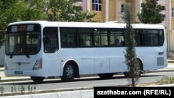“Hýundaý” awtobusy. Aşgabat