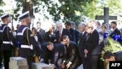 Польша. Европа лидерлери 2-дүйнөлүк согуштун башталышынын 70 жылдыгын эскерген жыйынга чогулушту. Гданск, 2009-жылдын 1-сентябры. 