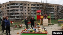 Місце російського ракетного удару по Кривому Рогу, квітень 2025 року