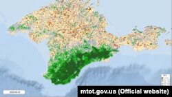 Дані про стан рослинності в Криму за 2018 рік