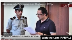 Андриас Гукасян в суде, Ереван, 31 июля 2017 г․  