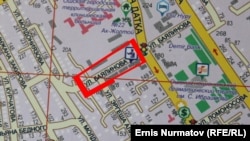 Тосулган көчөлөрдүн картасы