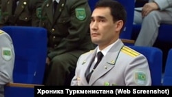 Түркіменстан президентінің ұлы Сердар Бердімұхамедов. (Онлайн-трансляциядан скриншот.)