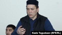 Алмат Жумагулов выступает с последним словом на суде в Алматы, 11 декабря 2018 года.