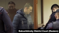 Կրեմլի քննադատ Ալեքսեյ Նավալնին դատարանում, Մոսկվա, 16 փետրվարի, 2021թ. 