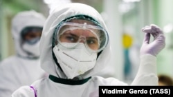 Ռուսաստան - Բուժաշխատողներ մոսկովյան հիվանդանոցներից մեկում, հունիս, 2021թ.