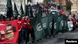 Улутчулдардын Плауэн шаарчасындагы жүрүшү, 1-май, 2016-жыл.