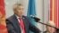 Кандидат в президенты Казахстана от КНПК Тургун Сыздыков. Астана, 4 марта 2015 года. 