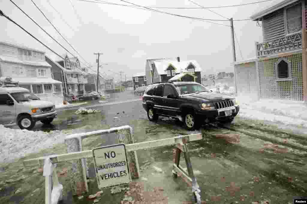 Массачусетстеги кар жана муз.