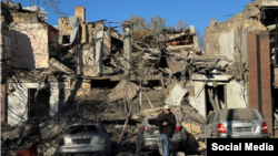 Բնակելի թաղամաս Օդեսայում ԱԹՍ հարվածներից հետո, 25-ը նոյեմբերի, 2024թ․