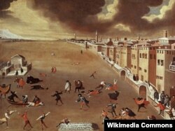 Замёрзлая лягуна Вэнэцыі. Габрыэле Бэла. 1708