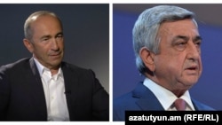 Роберт Кочарян (слева) и Серж Саргсян