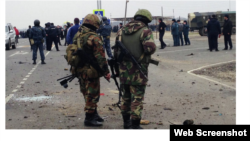 На месте взрыва