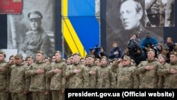 Присяга на вірність Україні вихованців ліцею імені Івана Богуна, 14 жовтня, 2017, Київ